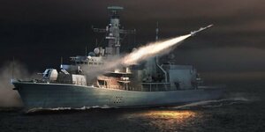 トランペッター 1/350 イギリス海軍 23型フリゲート HMS モンマス F235 プ (未使用・未開封品)　(shin