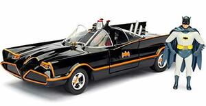 1:24 1966 CLASSIC TV Series BATMOBILE W/BATMAN バットモービル JADA ミニカー(中古品)　(shin