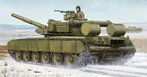 トランペッター 1/35 ソビエト軍 T-80BVD 主力戦車 プラモデル(中古 未使用品)　(shin