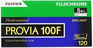 FUJIFILM リバーサルフィルム フジクローム PROVIA 100F ブローニー 12枚 5本 120 PROVIA100F EP NP12EX5(中古 未使用品)　(shin