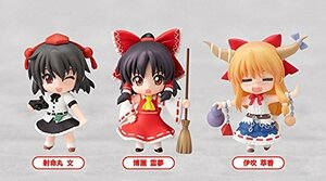 ねんどろいどぷち 東方プロジェクトセット 第一章 博麗霊夢・伊吹萃香・射命丸文 ニコニコ直販、アニメイト、ゲーマー(中古品)　(shin