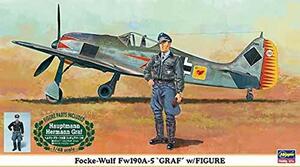 ハセガワ 1/48 フォッケウルフFw190A-5 グラーフ w/フィギュア 09893(中古 未使用品)　(shin