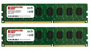 Komputerbay 8GBメモリ 2枚組 4GBX2 DUAL デスクトップパソコン用 増設メモリ DDR3 PC3-1280(中古品)　(shin