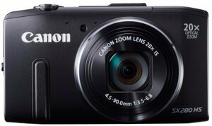 Canon デジタルカメラ Power Shot SX280HS 約1210万画素 光学20倍ズーム ブラック PSSX280HS(中古品)　(shin