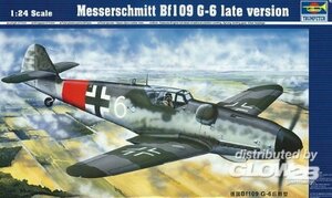 トランペッター 1/24 メッサーシュミット Bf109 G-6 後期型 プラモデル(中古 未使用品)　(shin