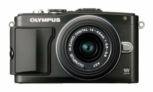 OLYMPUS ミラーレス一眼 PEN Lite E-PL5 レンズキット ブラック E-PL5 LKIT BLK　(shin