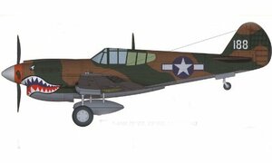 ホビーボス 1/48 エアクラフト シリーズ P-40E キティホーク プラモデル(中古 未使用品)　(shin