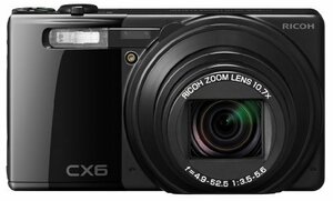 【中古 良品】 RICOH デジタルカメラ CX6ブラック CX6-BK　(shin