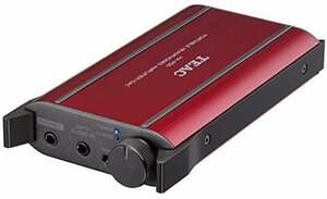 TEAC HA-P50-R ポータブルヘッドホンアンプ DAC搭載 ハイレゾ音源対応 レッド(中古品)　(shin