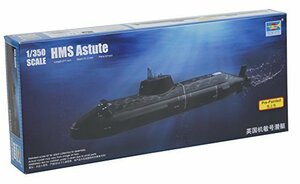 トランペッター 1/350 イギリス海軍 原子力潜水艦 HMS アスチュート プラモデル(中古 未使用品)　(shin