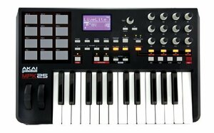 Akai Professional MIDIコントローラ(25鍵・12パッド) MPK25　(shin