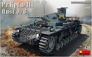 ミニアート 1/35 ドイツ軍 3号戦車D/B型 プラモデル MA35213(中古品)　(shin