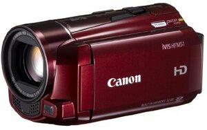 【中古 良品】 Canon デジタルビデオカメラ iVIS HF M51 レッド 光学10倍ズーム フルフラット　(shin