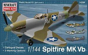 プラッツ 1/144 第二次世界大戦 スピットファイア Mk.Vb プラモデル MC1470(未使用・未開封品)　(shin