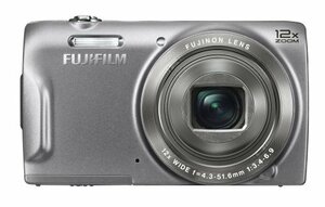 【中古 良品】 FUJIFILM デジタルカメラ FinePix T500S 光学12倍 シルバー F FX-T500S　(shin