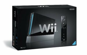 【中古 良品】 Wii本体 (クロ) (「Wiiリモコンジャケット」同梱) (RVL-S-KJ) 【メーカー生産終了】　(shin