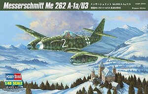 ホビーボス 1/48 メッサーシュミット Me262A-1a/u3 プラモデル(中古品)　(shin