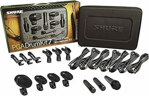 SHURE ドラム用 マイクキット (7本) PGADRUMKIT7 【国内正規品】(中古品)　(shin