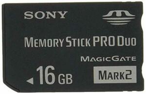 ソニー 著作権保護機能搭載IC記録メディア“メモリースティック PRO デュオ” 16GB MS-MT16G T1(中古 未使用品)　(shin