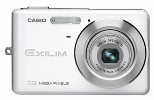 【中古 良品】 CASIO デジタルカメラ EXILIM (エクシリム) ZOOM ホワイト EX-Z77WE　(shin