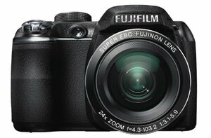 【中古 良品】 FUJIFILM デジタルカメラ FinePix S3200 ブラック F FX-S3200 1400万画素 広角　(shin