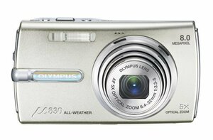 【中古 良品】 OLYMPUS デジタルカメラ μ830 (ミュー) シャンパンシルバー μ830SLV　(shin