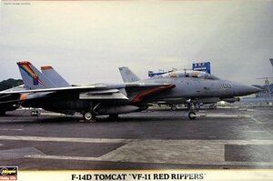 ハセガワ 1/72 F-14D トムキャット VF-11 レッドリッパーズ(中古 未使用品)　(shin