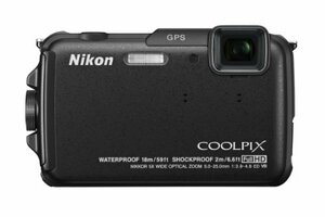 【中古 良品】 Nikon デジタルカメラ COOLPIX AW110 防水18m 耐衝撃2m カーボンブラック AW110　(shin
