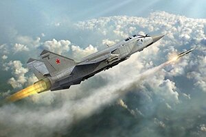 ホビーボス 1/48 エアクラフトシリーズ ロシア MiG-31 フォックスハウンド プラモデル 81753(中古品)　(shin