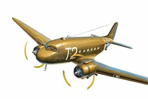 ホビーボス 1/72 エアクラフトシリーズ C-47D スカイトレイン プラモデル 87264(中古品)　(shin