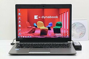 【中古】 東芝 dynabook R63/B Core i5 6300U 2.4GHz/4GB/128GB(SSD)/13.3W/FWXGA(1366x768)/Win7 リカバリメディア(W(中古品)　(shin