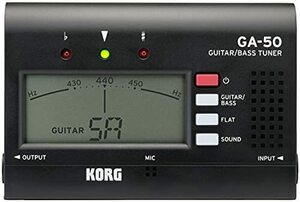 KORG ギター/ベース用チューナー GA-50 個人練習に最適 アウトプット有り 多弦ギター 多弦ベース フラットチューニング ロング　(shin