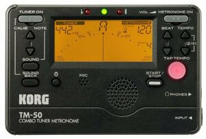 KORG チューナー/メトロノーム TM-50 BK ブラック(中古 未使用品)　(shin