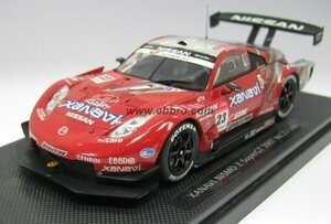 エブロ 1/43 ザナヴィ ニスモ Z スーパーGT500 2007 後期型 レッド/シルバー 完成品(中古品)　(shin