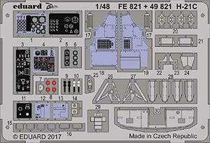 エデュアルド 1/48 H-21Cショーニー エッチングパーツ イタレリ用 プラモデ(未使用・未開封品)　(shin