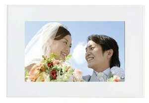 FUJIFILM デジタルフォトフレーム 7インチ 内蔵メモリー1GB 解像度800×480 ホワイト DP-700SH W(中古品)　(shin