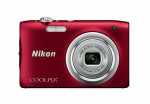 【中古 良品】 Nikon デジタルカメラ COOLPIX A100 光学5倍 2005万画素 レッド A100RD　(shin