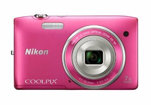 Nikon デジタルカメラ COOLPIX S3500 光学7倍ズーム 有効画素数 2005万画素 ストロベリーピンク S3500PK　(shin