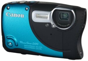 【中古 良品】 Canon デジタルカメラ PowerShot D20 約1210万画素 光学5倍ズーム タフ防水 PSD　(shin