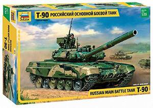 ズベズダ 1/35 ロシア T-90戦車 ZV3573 プラモデル(中古品)　(shin