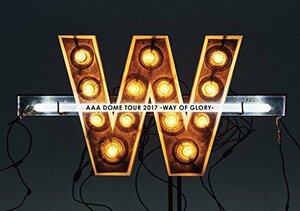 AAA DOME TOUR 2017 -WAY OF GLORY-(DVD2枚組)（スマプラ対応）(初回生産限定盤)(中古品)　(shin