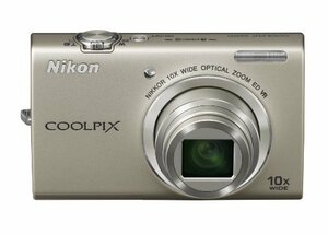 【中古 良品】 Nikon デジタルカメラ COOLPIX (クールピクス) S6200 プラチナシルバー S6200SL　(shin