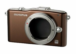 (中古品)OLYMPUS ミラーレス一眼 PEN mini E-PM1 ボディ ブラウン E-PM1 BODY BRW　(shin