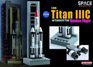 プラッツ DRAGON 1/400 タイタン IIIC 初飛行 w/ランチパッド(中古 未使用品)　(shin