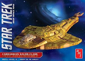 1/750 スタートレック ディープスペース・ナイン カーデシア軍 ガロア級巡洋艦 プラモデル(中古 未使用品)　(shin