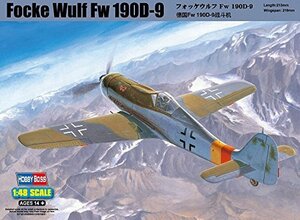 ホビーボス 1/48 エアクラフト シリーズ フォッケウルフ Fw190D-9 プラモデル(中古品)　(shin