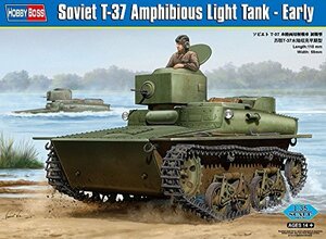 ホビーボス 1/35 ファイティングヴィークル シリーズ ソビエト T-37 水陸両用軽戦車 83818(中古品)　(shin