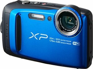 【中古 良品】 FUJIFILM デジタルカメラ XP120 ブルー 防水 FX-XP120BL　(shin