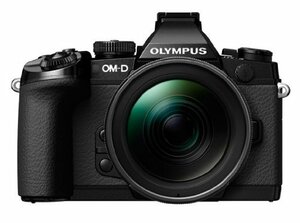 (中古品)OLYMPUS ミラーレス一眼 OM-D M1 12-40mm F2.8 レンズキット ブラック 防塵　(shin