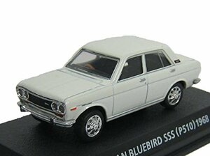 コナミ　1/64　絶版名車コレクションVol.3 日産 ブルーバード SSS (1968)　ホワイト(中古品)　(shin